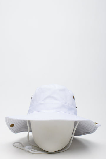 White Cricket Sun Hat