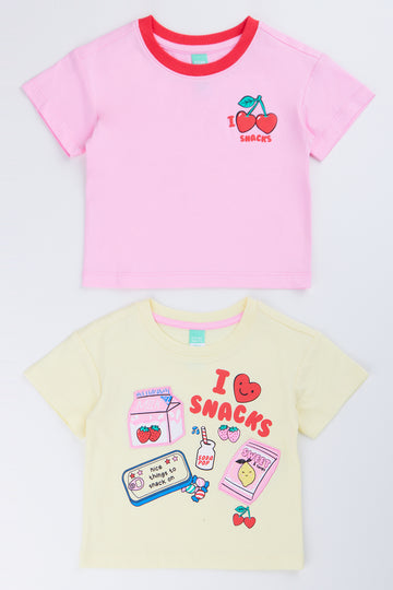 Snack Graphic T-Shirt 2 Pack