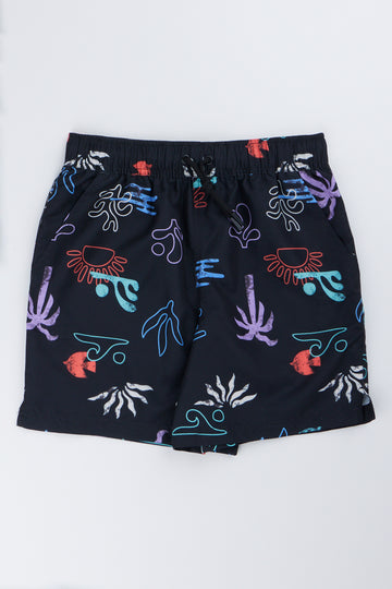 Graphic Print Swim Shorts