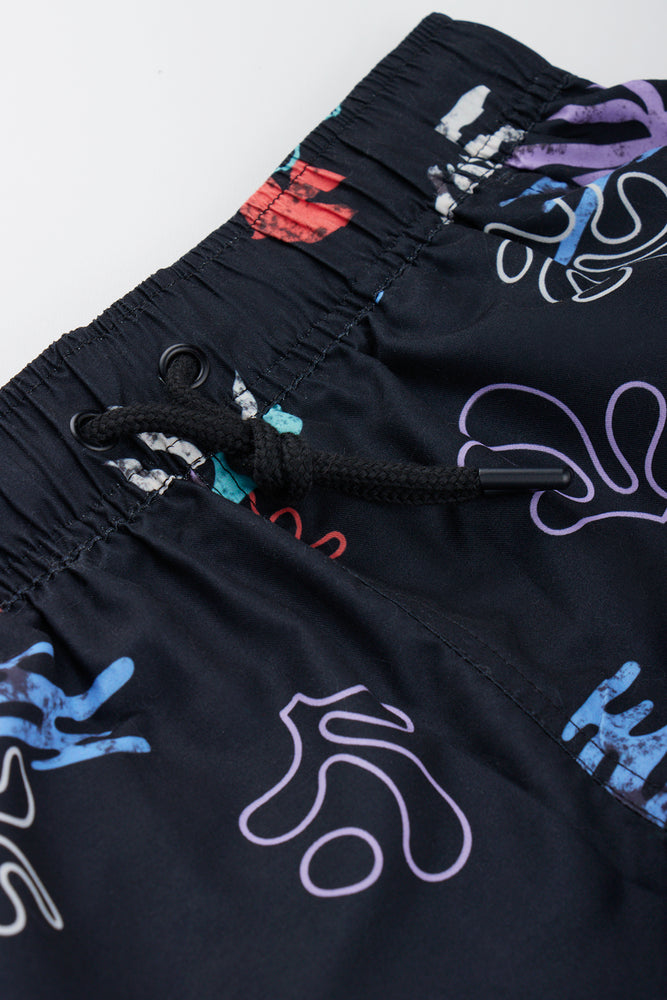 Graphic Print Swim Shorts (1)