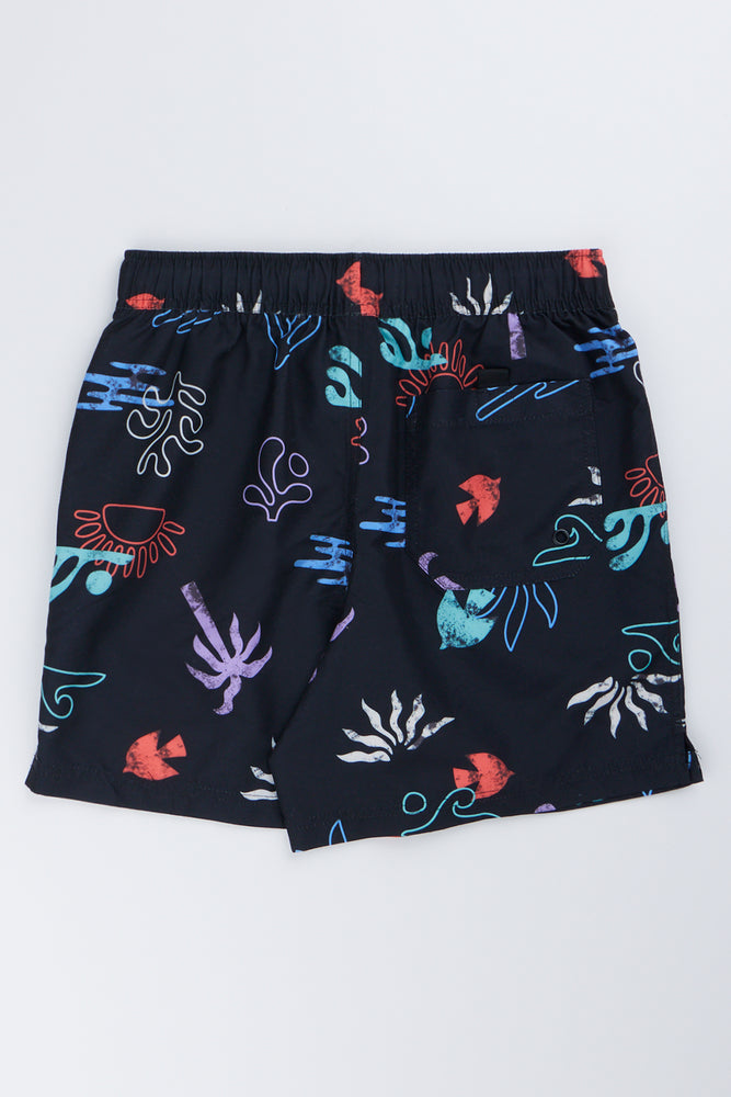 Graphic Print Swim Shorts (2)