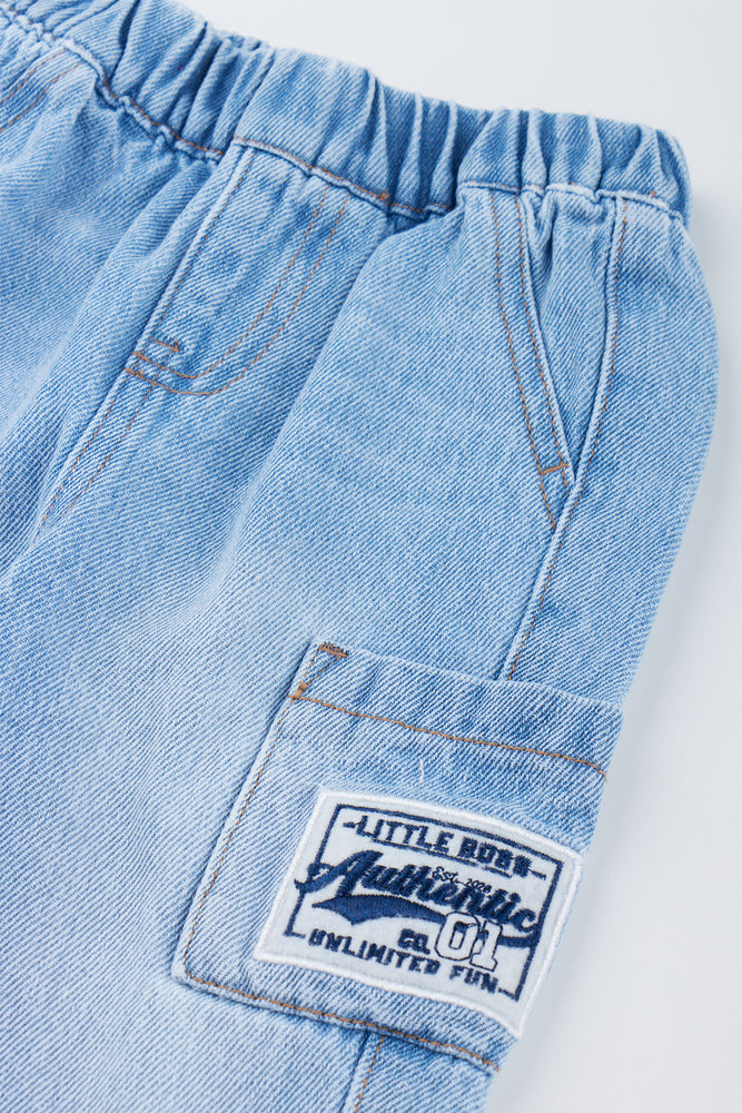 Light Blue Tapered Jeans (1)