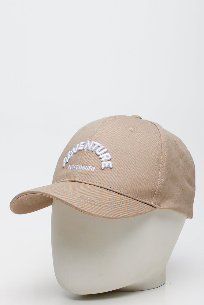 Stone Embroidered Adventure Peak Cap
