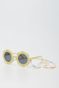 Heart Denim Bucket Hat & Sunglasses Set (2)