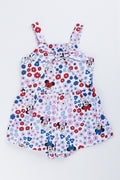 Minnie Mouse Floral Print Shortall