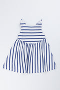 Navy Striped Knit Bow Dress (2)