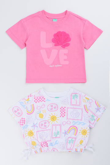 2 Pack Printed T-Shirt