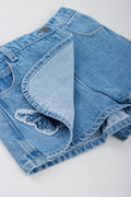 Blue Butterfly Denim Skort (1)