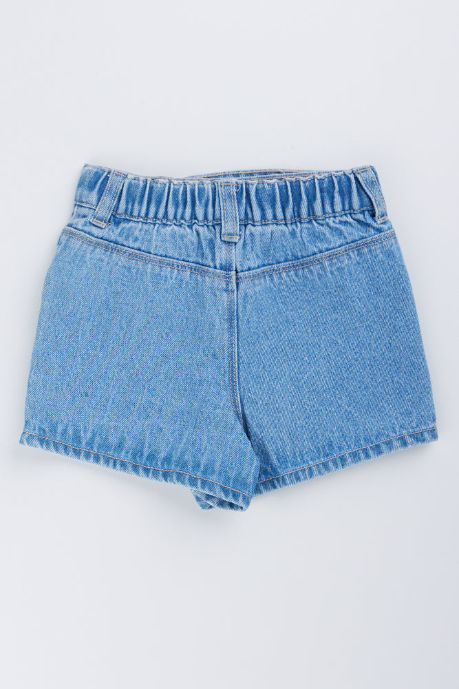 Blue Butterfly Denim Skort (2)