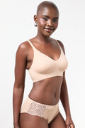 Taupe Microfibre Jelly Bra (1)