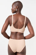 Taupe Microfibre Jelly Bra (2)