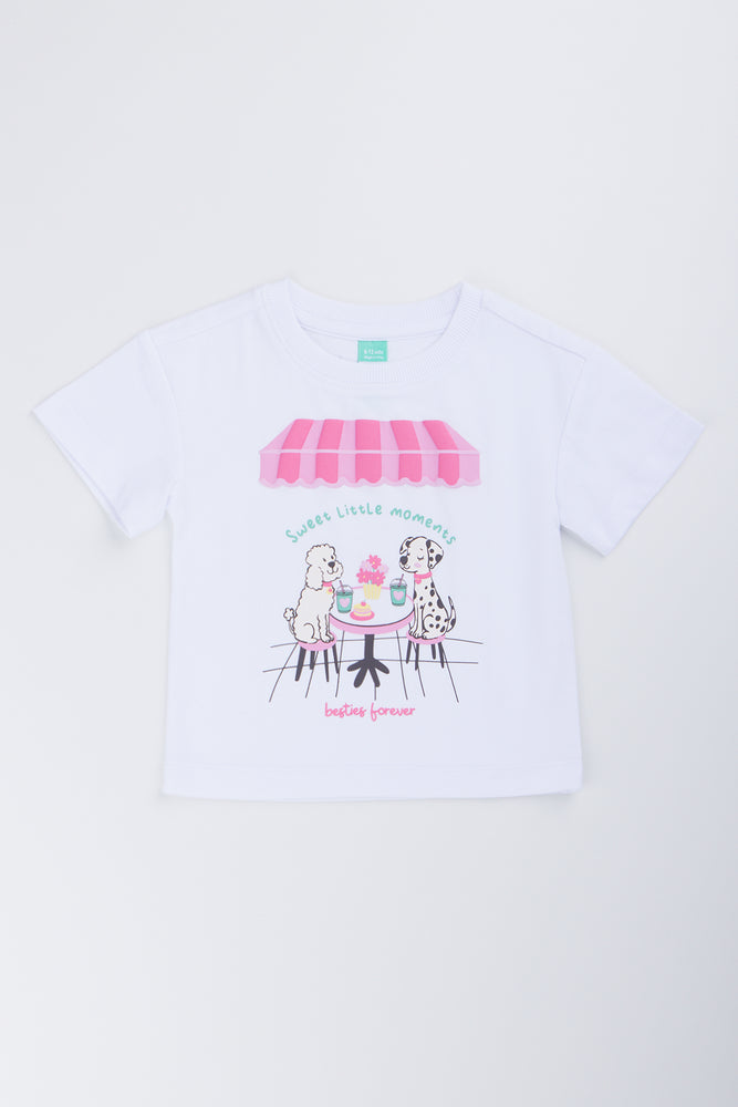 Dog Cafe Graphic Boxy T-Shirt
