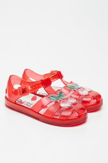 Red Cherry Jelly Fisherman Sandals