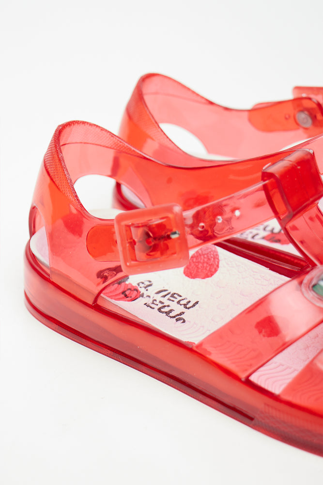 Red Cherry Jelly Fisherman Sandals (3)