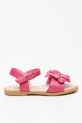 Cerise Flower Detail Sandals (1)