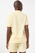 Yellow Woven Anglaise Shorty Set (3)