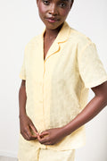 Yellow Woven Anglaise Shorty Set (4)