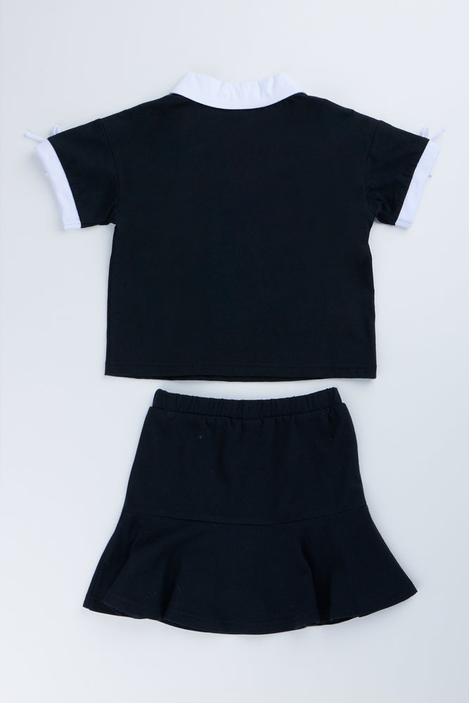 Sporty Bow Skirt Set (2)