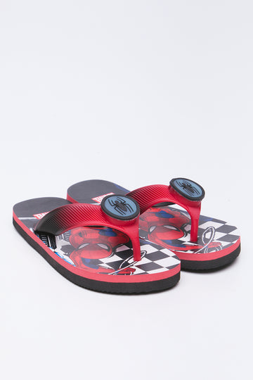 Spider-Man Graphic Light Up Flip Flops