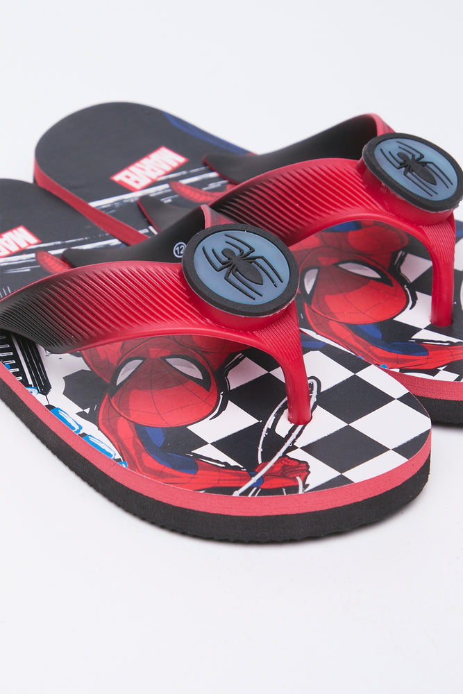 Spider-Man Graphic Light Up Flip Flops (2)