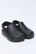 Black Utility Clog Sandals