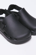 Black Utility Clog Sandals (2)