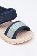 Navy Colourblock Trekker Sandals (2)