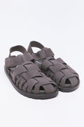 Charcoal Caged Sandals