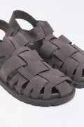 Charcoal Caged Sandals (2)
