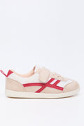 Cream Widefit Mesh Casual Sneakers (1)