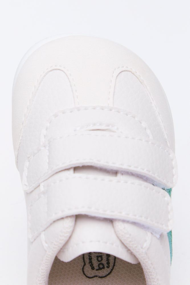 White Infant Double Strap Sneakers (4)
