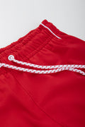 Red Knit Active Shorts (1)