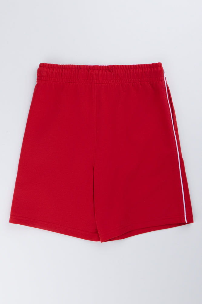 Red Knit Active Shorts (2)