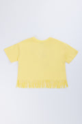 Yellow Hibiscus Fringe T-Shirt (2)