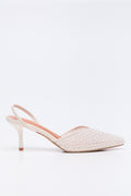 Pearl Embellished Slingback Heels (1)