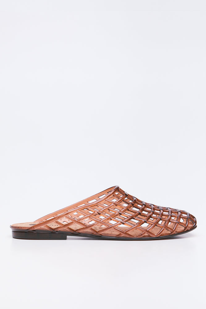 Brown Cage Mule Flats (1)