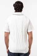 Cream Cable Knit V-Neck Vest (2)