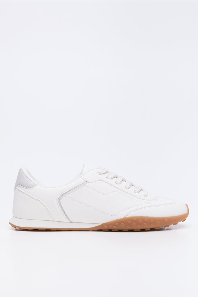 White Slimsole Casual Tennis Sneakers (1)