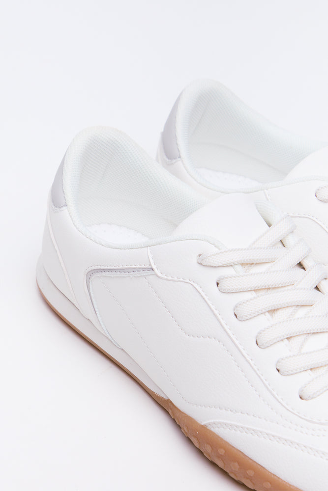 White Slimsole Casual Tennis Sneakers (3)