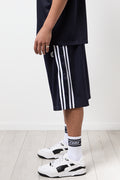 Navy Basketball Style Jersey Shorts (1)