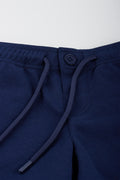 Navy Knit Chino Shorts (1)