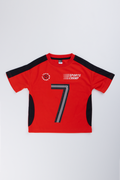 Red Sporty Round Neck T-Shirt