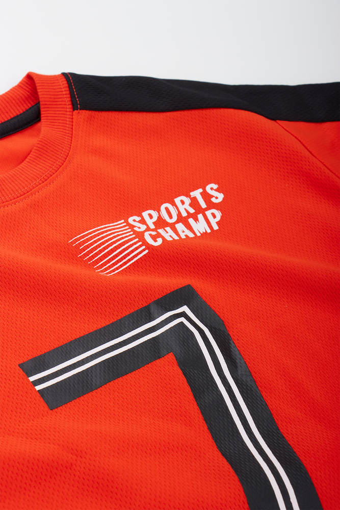 Red Sporty Round Neck T-Shirt (1)