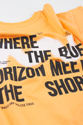 Orange Printed Graphic T-Shirt (1)