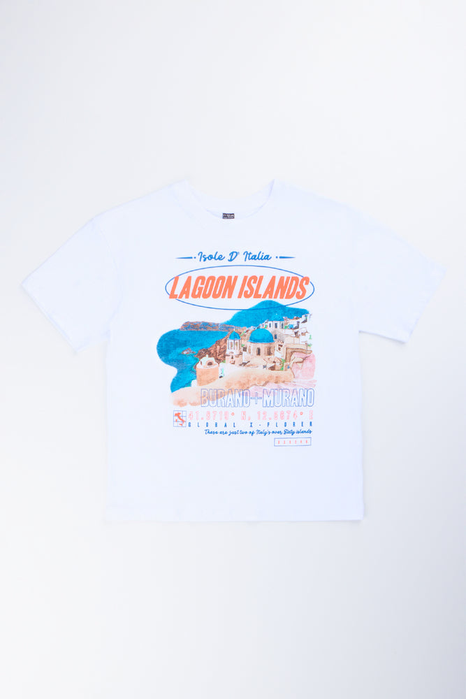 White Lagoon Islands Graphic T-Shirt