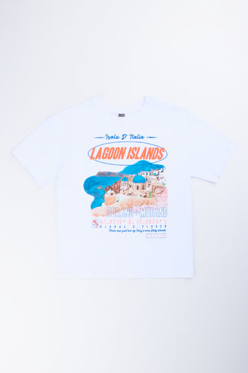 White Lagoon Islands Graphic T-Shirt