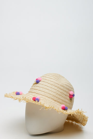 Straw Ice Cream Sun Hat