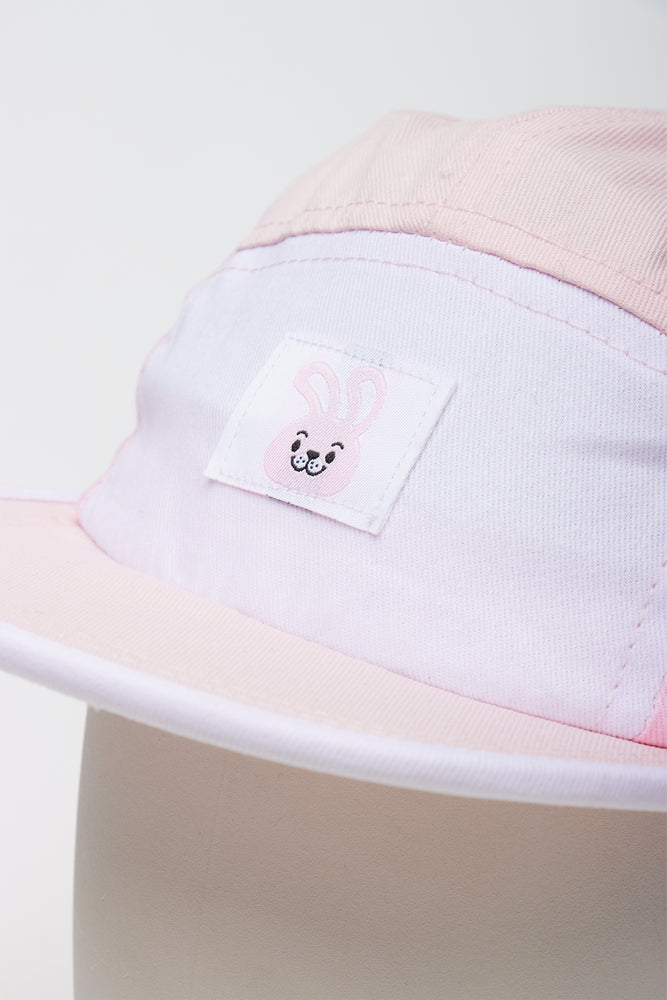 Pink Pastel Bunny 5 Panel Cap (1)