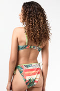 Tropical Print Bandeau Bikini Top (2)