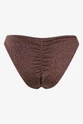 Chocolate Lurex Brazilian Bikini Bottom (1)